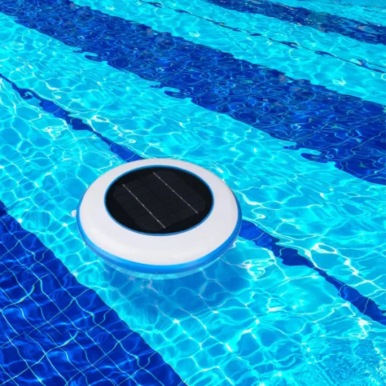 Equipamento purificador de água flutuante para piscina, limpador de piscina, ionizador solar