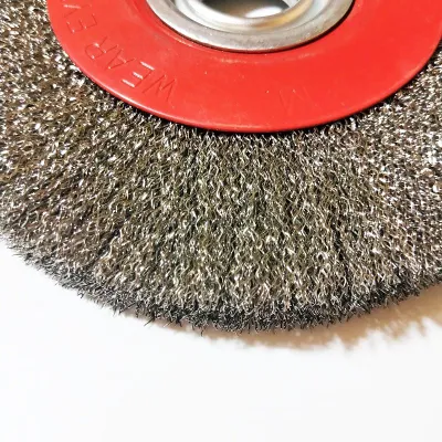 Escova de roda de fio de aço inoxidável de 0,3 mm para moedor