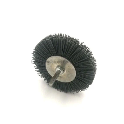 Escova de roda de nylon para rebarbadora angular de polimento