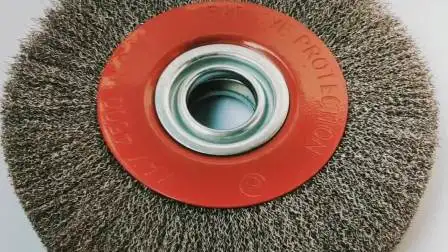 Escova circular de fio de aço preto com potência de aço