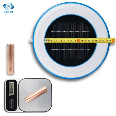 450g haste de cobre de alta qualidade ao ar livre PARA Piscina Ionizador de piscina solar de água